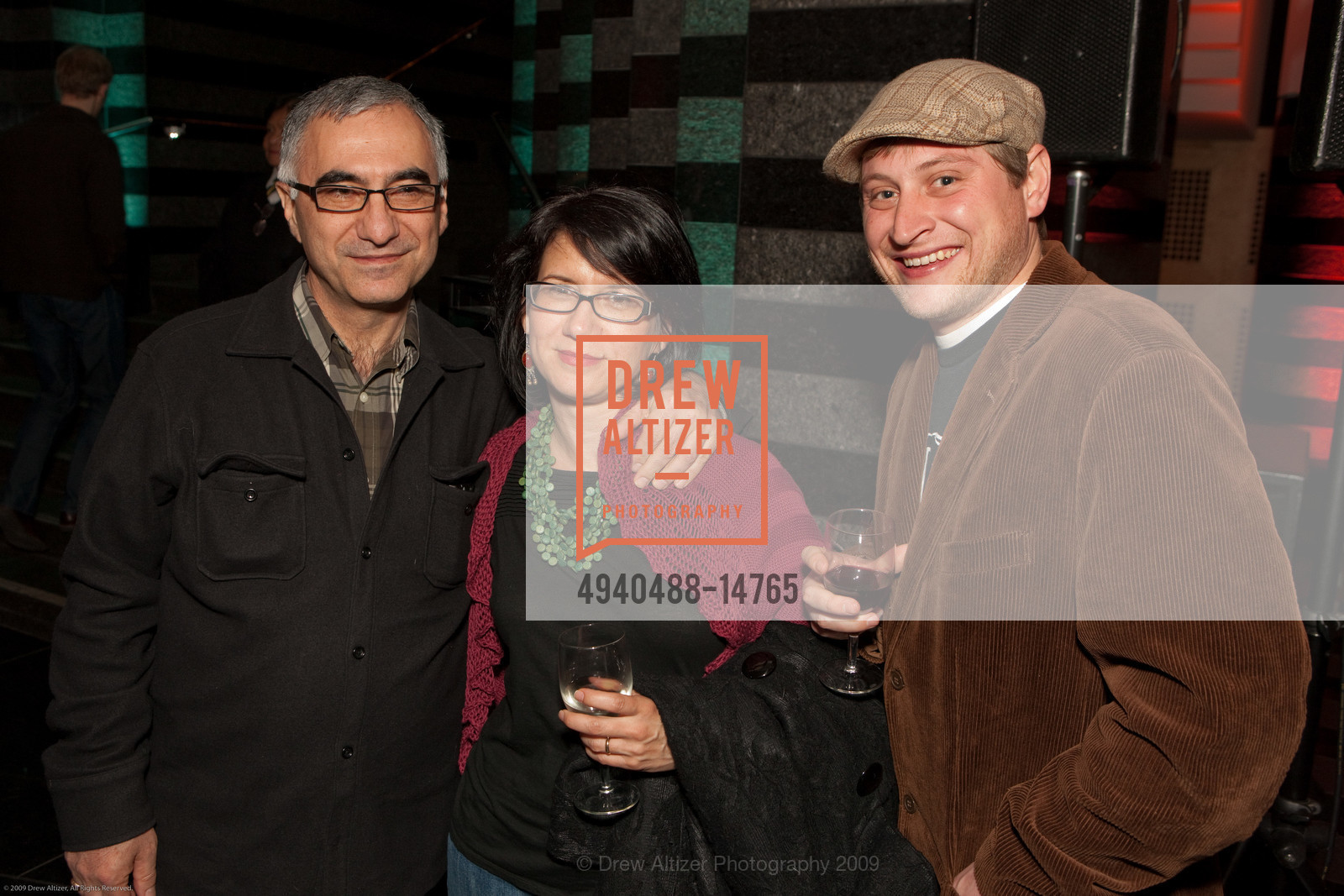 David Karamian, Angela Karamian, Justin Bondy, SFMOMA - William Kentridge Opening, US, March 14th, 2009, Photo #4940488-14765 David Karamian, Angela Karamian, Justin Bondy, Photo #4940488-14765