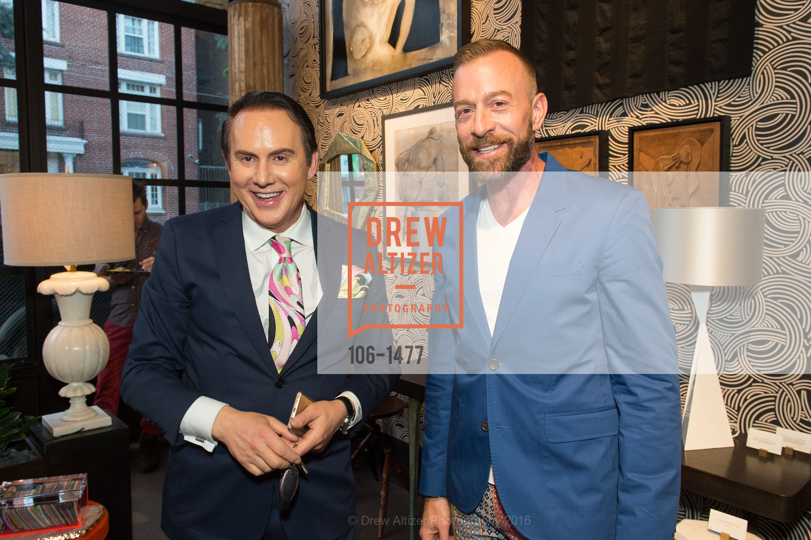 Joel Goodrich, Michael Purdy, Cuban Grant Fundraiser for the Sir John Soane Museum Foundation, Jay Jeffers - The Store. 1035 Post Street, October 13th, 2016, Photo #106-1477 Joel Goodrich, Michael Purdy, Photo #106-1477