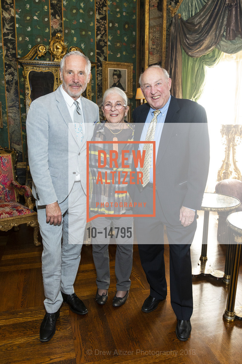 Mark Campbell, Bette Hirsch, Joe Hirsch, Gordon and Ann Getty host Opera Parallele, Private Residence, June 1st, 2018, Photo #10-14795 Mark Campbell, Bette Hirsch, Joe Hirsch, Photo #10-14795