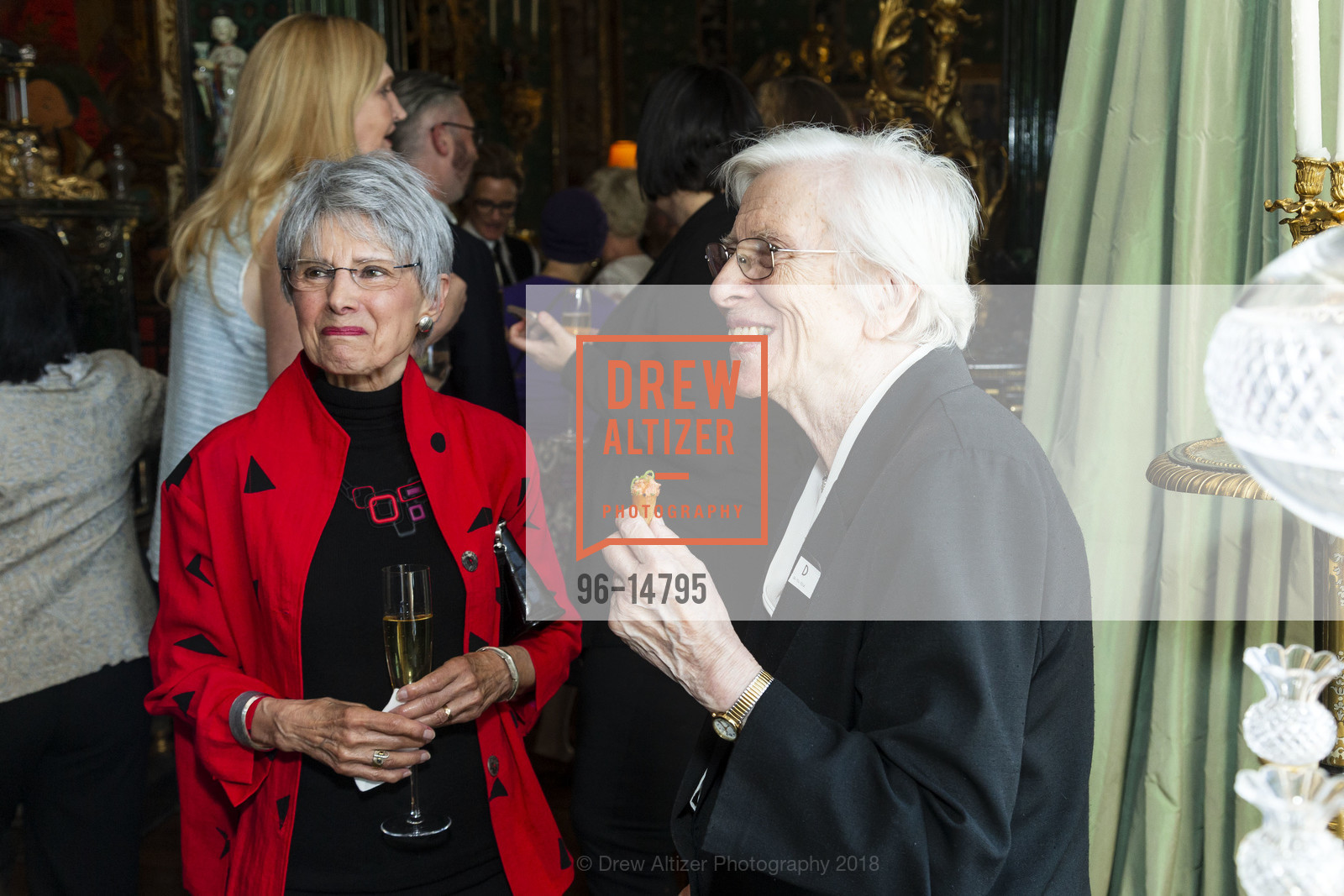 Dina Kuntz, Claudine Torfs, Gordon and Ann Getty host Opera Parallele, Private Residence, June 1st, 2018, Photo #96-14795 Dina Kuntz, Claudine Torfs, Photo #96-14795