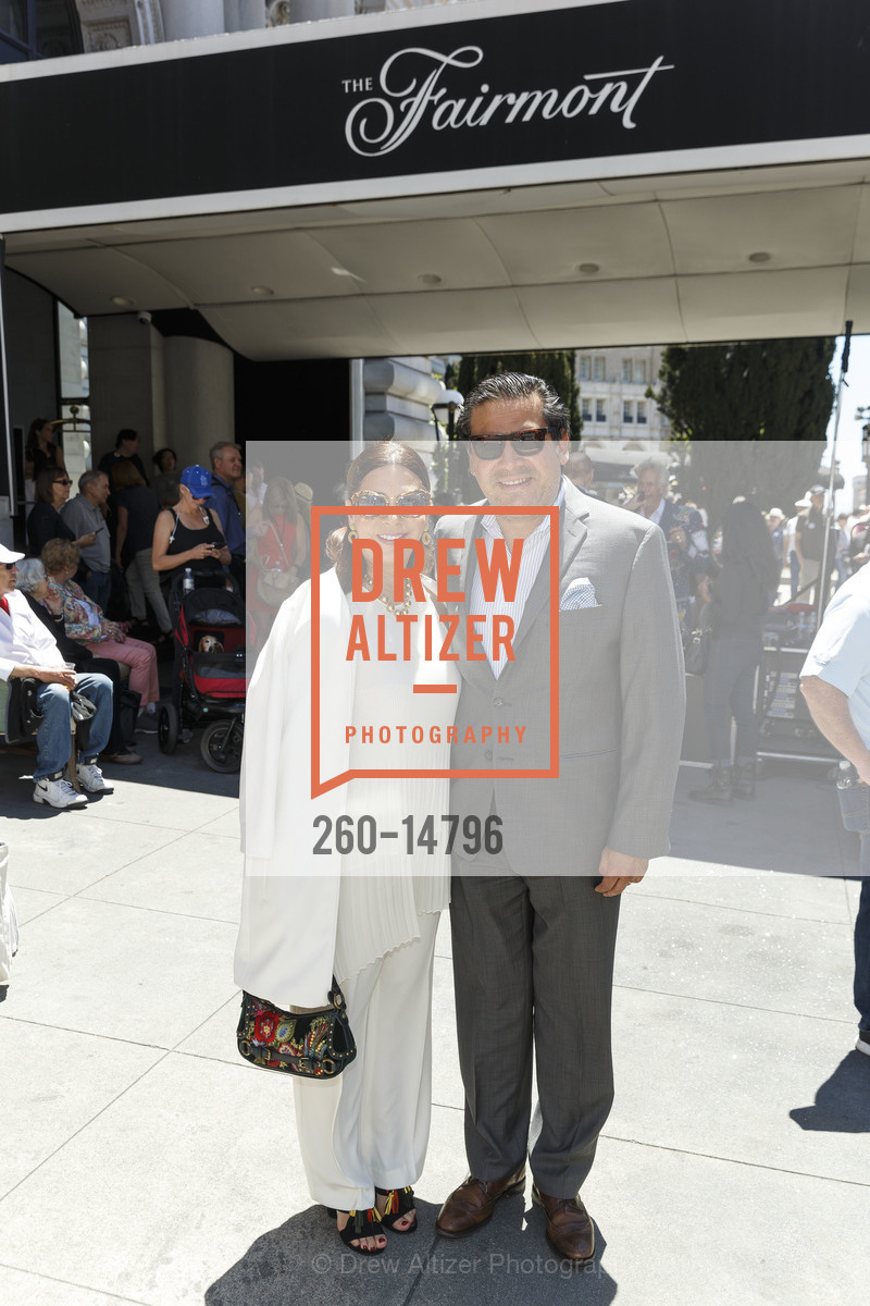 Adriana Torres, Hernando Torres-Fernández, "Tony Bennett Way" Block Party and Street Sign Unveiling, Fairmont. 950 Mason St, June 2nd, 2018, Photo #260-14796 Adriana Torres, Hernando Torres-Fernández, Photo #260-14796