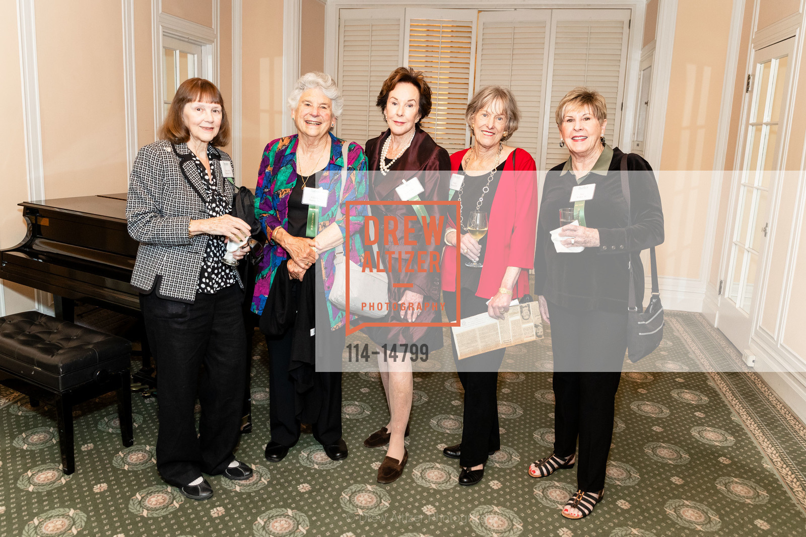 Lynn Arias Bornstein, Glenda Pawsey, Joan Walker Corrigan, Nancy Bouton, Ann Walker, Katherine Delmar Burke School's Alumnuae Luncheon 2018, Metropolitan City Club. v, Photo #114-14799 Lynn Arias Bornstein, Glenda Pawsey, Joan Walker Corrigan, Nancy Bouton, Ann Walker, Photo #114-14799