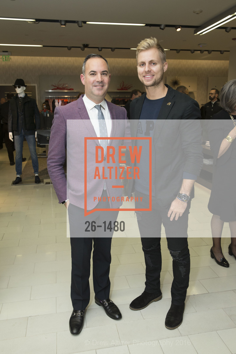 Robert Arnold-Kraft, Tyler Stewart, GQ Cocktail Party to celebrate the Men’s Store Launch, Saks Fifth Avenue, October 13th, 2016, Photo #26-1480 Robert Arnold-Kraft, Tyler Stewart, Photo #26-1480