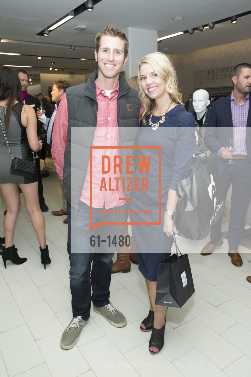 Andy Altman, Erica Holten, GQ Cocktail Party to celebrate the Men’s Store Launch, Saks Fifth Avenue, October 13th, 2016, Photo #61-1480 Andy Altman, Erica Holten, Photo #61-1480