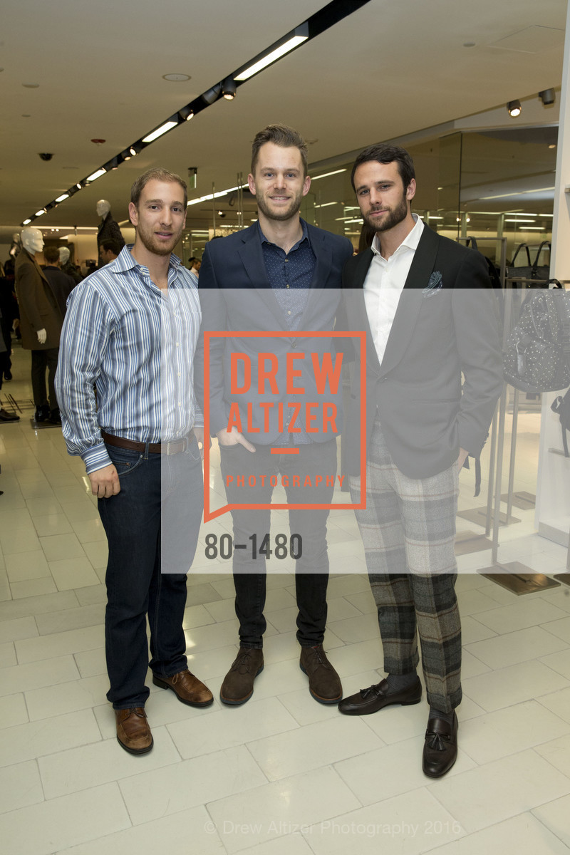Keith Bendes, Simon Walker, David Habif, GQ Cocktail Party to celebrate the Men’s Store Launch, Saks Fifth Avenue, October 13th, 2016, Photo #80-1480 Keith Bendes, Simon Walker, David Habif, Photo #80-1480