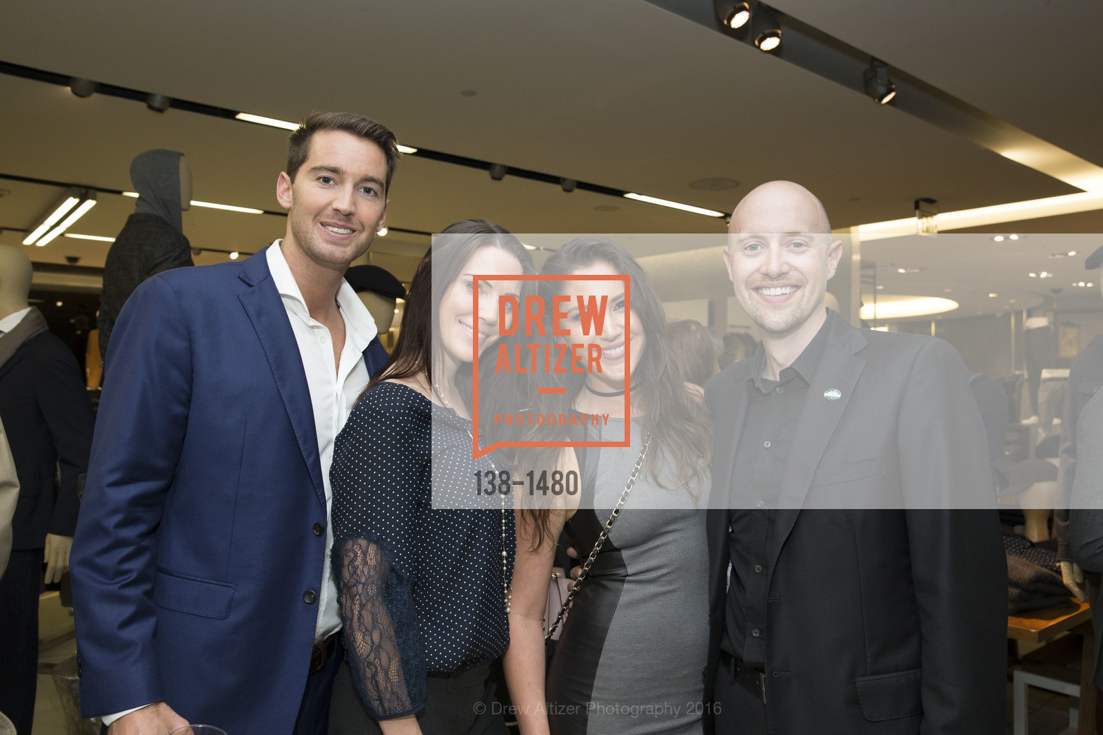 Walter Medling, Andrea Van Dell, Morgan Giolani, Edward Mayer, GQ Cocktail Party to celebrate the Men’s Store Launch, Saks Fifth Avenue, October 13th, 2016, Photo #138-1480 Walter Medling, Andrea Van Dell, Morgan Giolani, Edward Mayer, Photo #138-1480
