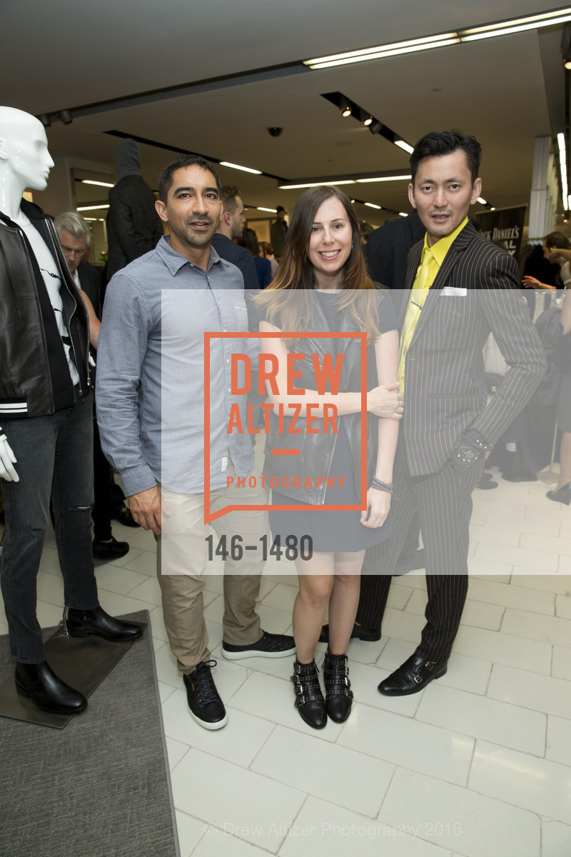 Derrick Petzold, Michelle Musial, Edward Tun, GQ Cocktail Party to celebrate the Men’s Store Launch, Saks Fifth Avenue, October 13th, 2016, Photo #146-1480 Derrick Petzold, Michelle Musial, Edward Tun, Photo #146-1480