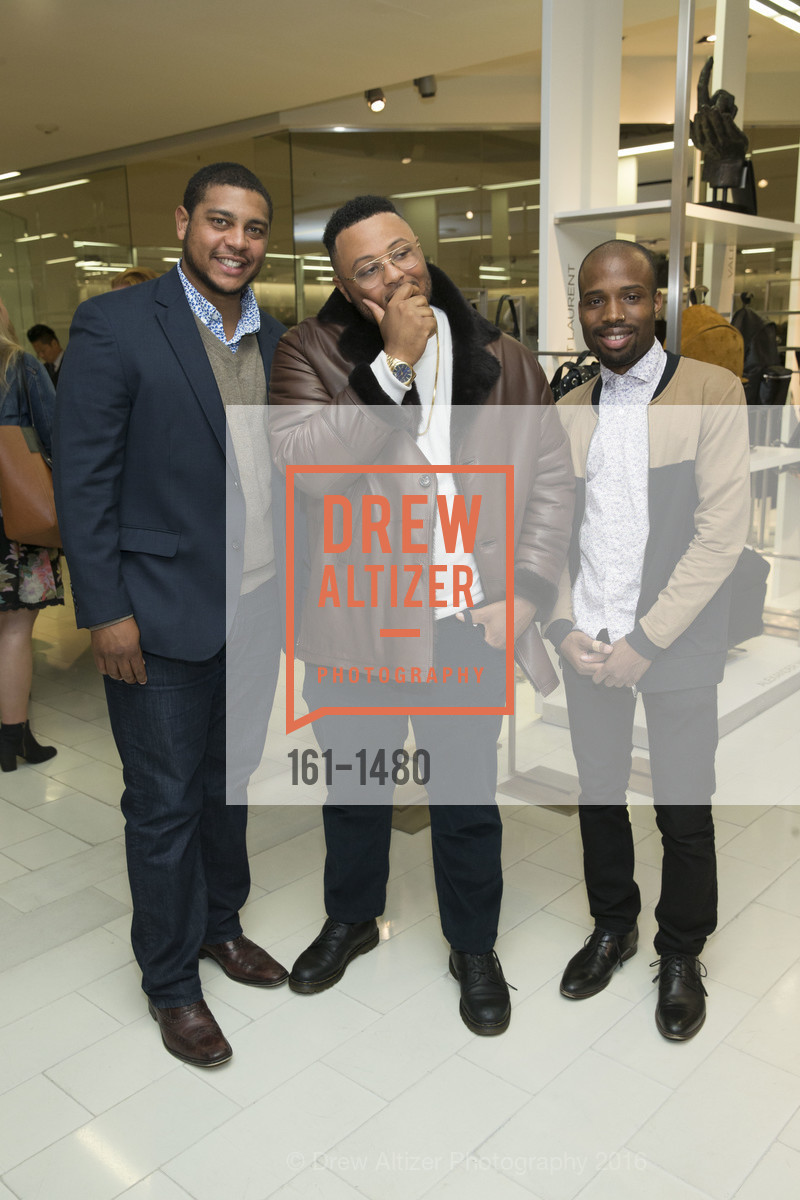 Anthony May, Damaree Miller, Cameron Simmons, GQ Cocktail Party to celebrate the Men’s Store Launch, Saks Fifth Avenue, October 13th, 2016, Photo #161-1480 Anthony May, Damaree Miller, Cameron Simmons, Photo #161-1480