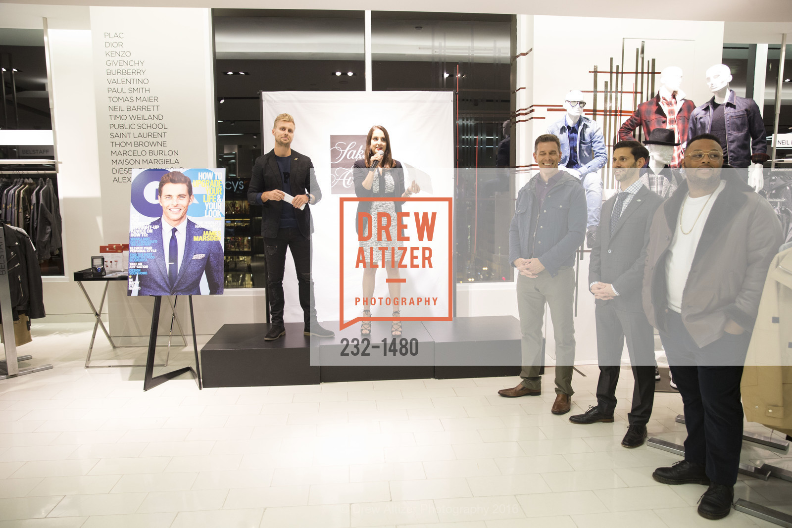 Atmosphere, GQ Cocktail Party to celebrate the Men’s Store Launch, Saks Fifth Avenue, October 13th, 2016, Photo #232-1480 Atmosphere, Photo #232-1480