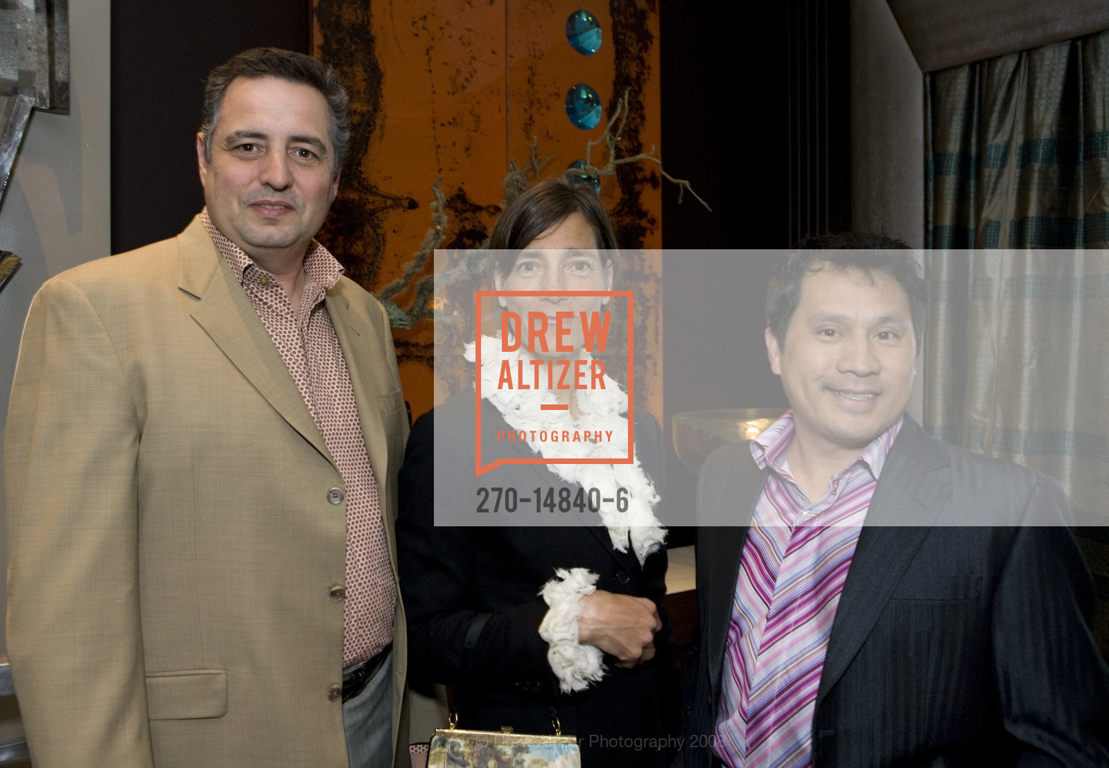 Vernon Applegate, Tara Szabo, Ricardo Hernandez, Gioi Tran, San Francisco DECORATOR SHOWHOUSE, Preview Party, US, April 28th, 2008, Photo #270-14840-6 Vernon Applegate, Tara Szabo, Ricardo Hernandez, Gioi Tran, Photo #270-14840-6