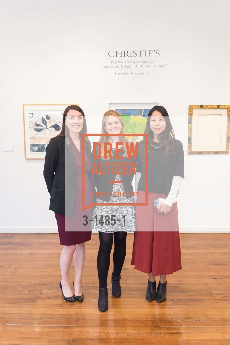 Morgan Schoonhoven, Charlie Adamski, Rodania Leong, Highlights from Christie's Fall Auctions, Jules Maeght Gallery. 149 Gough St, Photo #3-1485-1 Morgan Schoonhoven, Charlie Adamski, Rodania Leong, Photo #3-1485-1