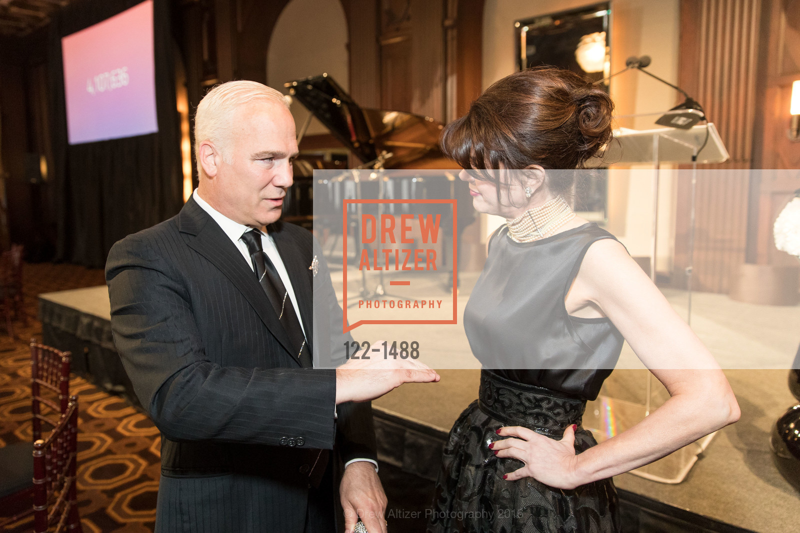 Franc D'Ambrosio, Elaine Mellis, Domestic Violence Hotline's 20th Annual Gala, Merchant's Exchange Building, Julia Morgan Ballroom. 465 California St, October 13th, 2016, Photo #122-1488 Franc D'Ambrosio, Elaine Mellis, Photo #122-1488