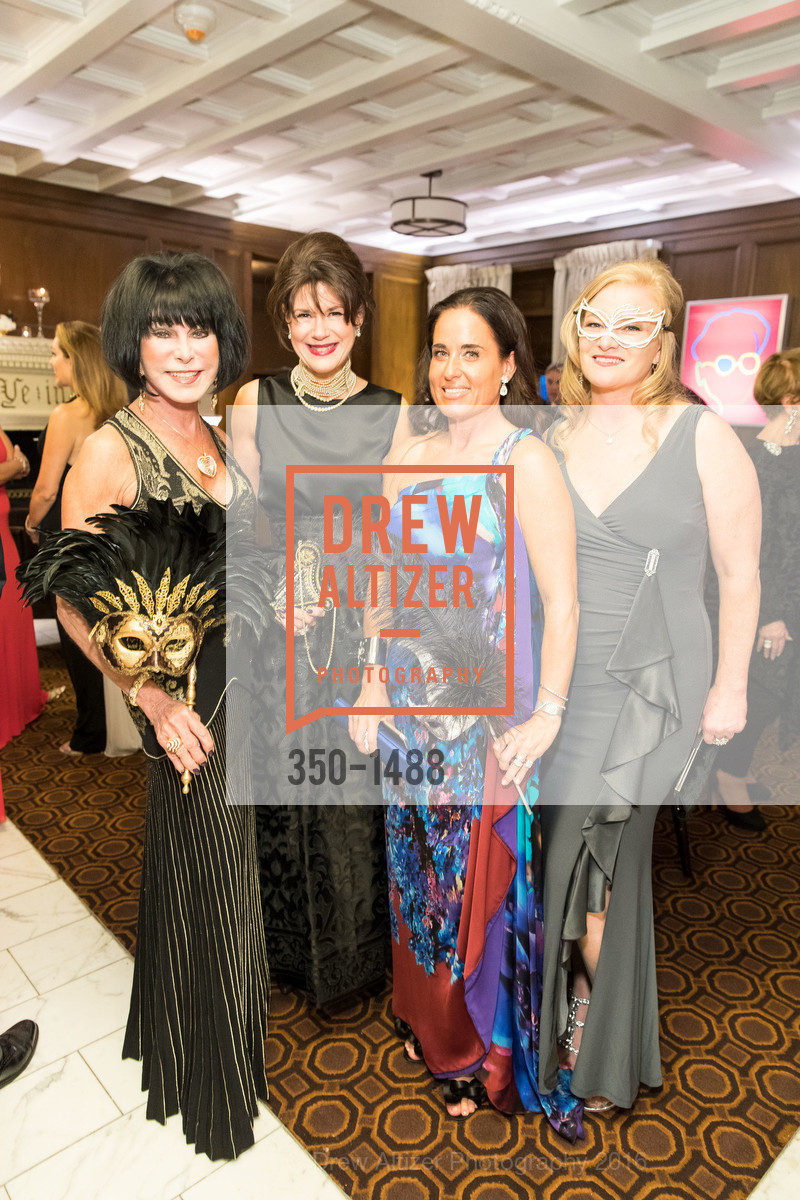 Marilyn Cabak, Elaine Mellis, Natalia Urrutia, Rene Rodman, Domestic Violence Hotline's 20th Annual Gala, Merchant's Exchange Building, Julia Morgan Ballroom. 465 California St, October 13th, 2016, Photo #350-1488 Marilyn Cabak, Elaine Mellis, Natalia Urrutia, Rene Rodman, Photo #350-1488
