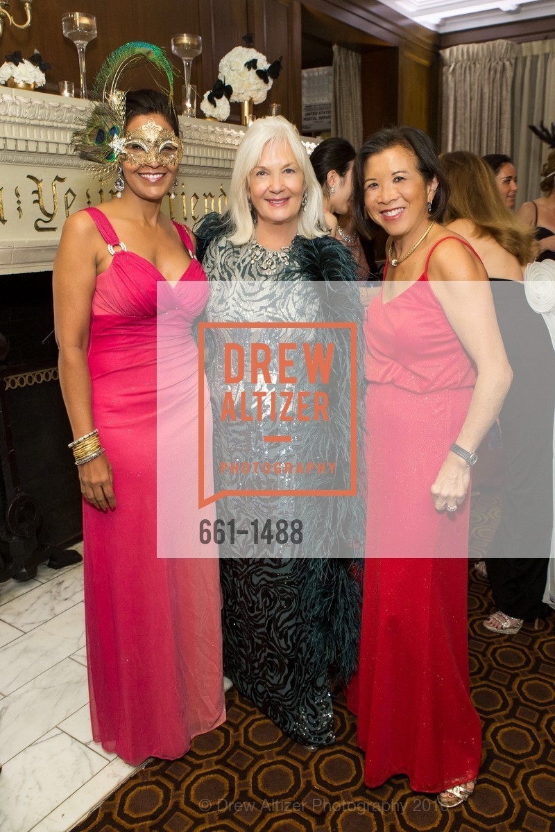 Veera Mahajan, Arlene Inch, Melinda Yee Franklin, Domestic Violence Hotline's 20th Annual Gala, Merchant's Exchange Building, Julia Morgan Ballroom. 465 California St, October 13th, 2016, Photo #661-1488 Veera Mahajan, Arlene Inch, Melinda Yee Franklin, Photo #661-1488