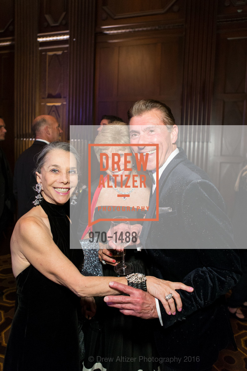 Julie Coplon, Maria Pitcairn, Robert Beadle, Domestic Violence Hotline's 20th Annual Gala, Merchant's Exchange Building, Julia Morgan Ballroom. 465 California St, October 13th, 2016, Photo #970-1488 Julie Coplon, Maria Pitcairn, Robert Beadle, Photo #970-1488