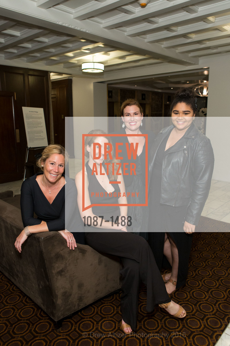 Heidi Kain, Sydney Hodgkinson, Cori, Jennifer Childs, Domestic Violence Hotline's 20th Annual Gala, Merchant's Exchange Building, Julia Morgan Ballroom. 465 California St, October 13th, 2016, Photo #1087-1488 Heidi Kain, Sydney Hodgkinson, Cori, Jennifer Childs, Photo #1087-1488