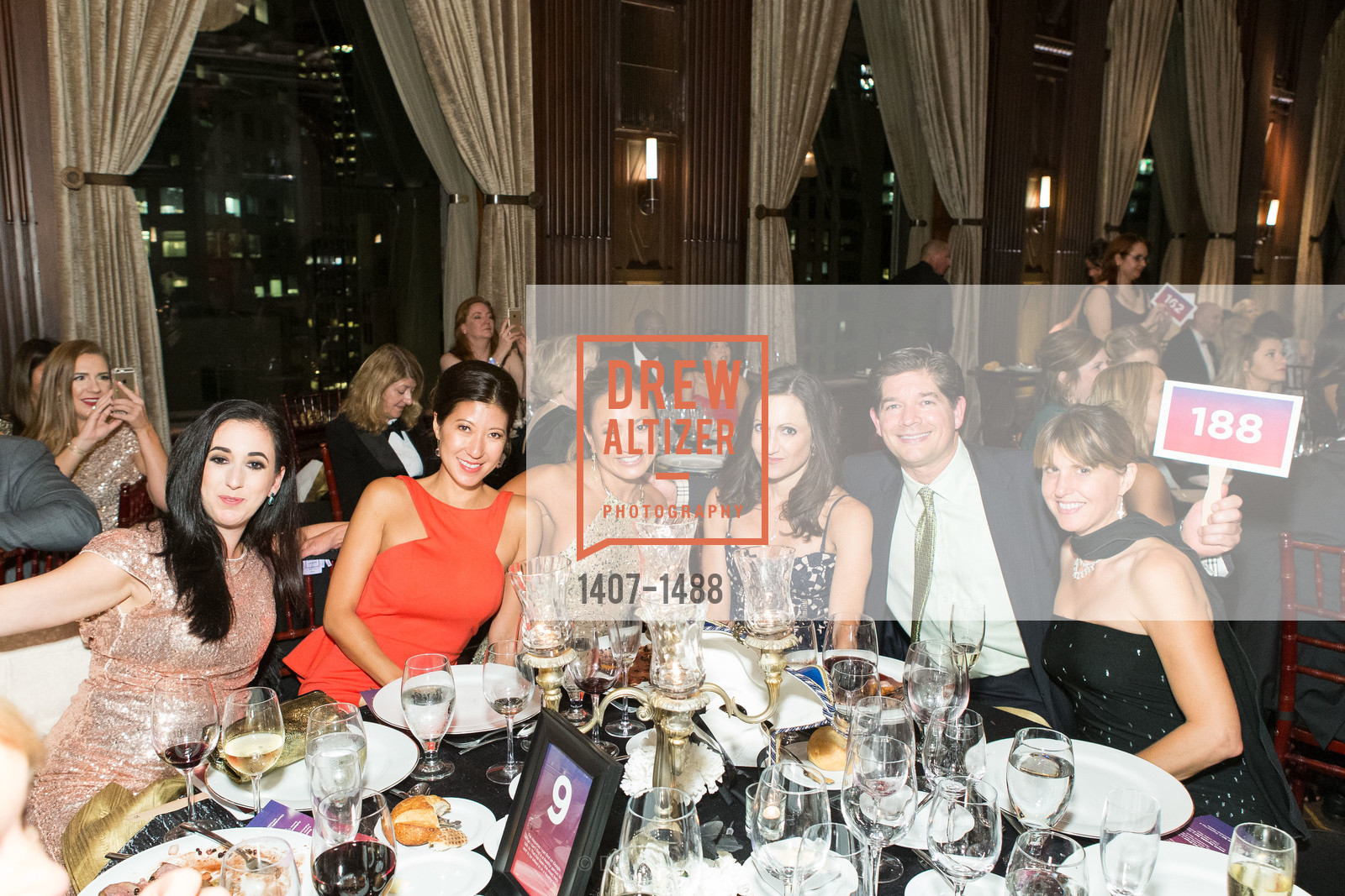 Sally Fowler, Lucy Wu, Morgan Oliviera, Myles, Lionel Shaw, Karen Reyna, Domestic Violence Hotline's 20th Annual Gala, Merchant's Exchange Building, Julia Morgan Ballroom. 465 California St, October 13th, 2016, Photo #1407-1488 Sally Fowler, Lucy Wu, Morgan Oliviera, Myles, Lionel Shaw, Karen Reyna, Photo #1407-1488