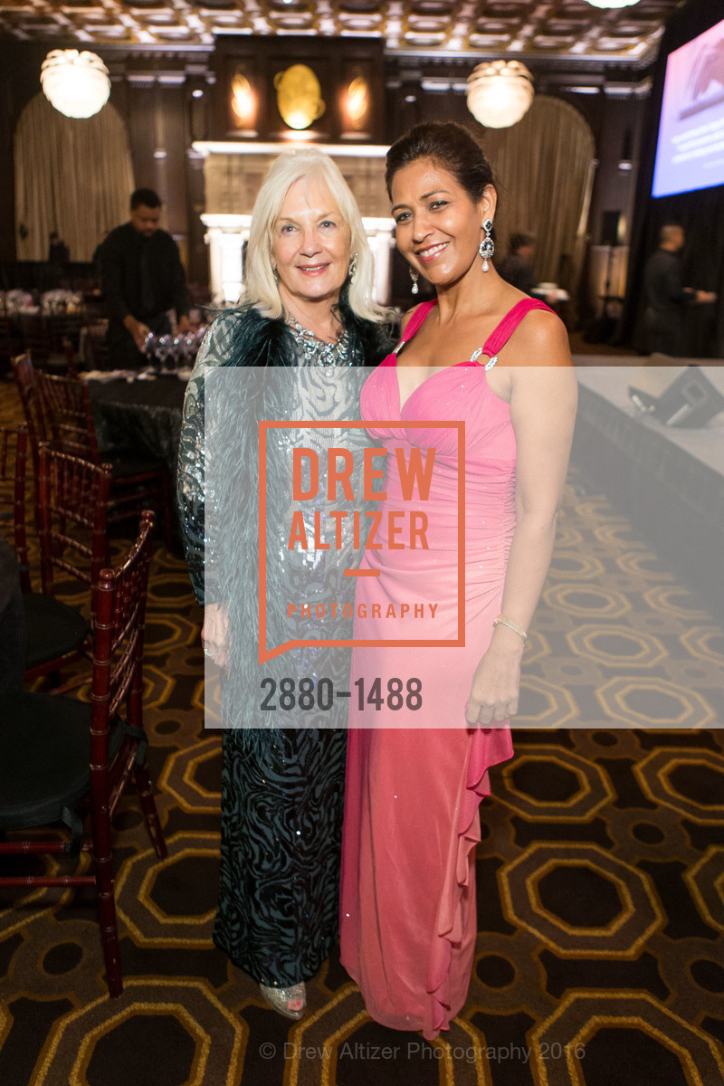 Arlene Inch, Veera Mahajan, Domestic Violence Hotline's 20th Annual Gala, Merchant's Exchange Building, Julia Morgan Ballroom. 465 California St, October 13th, 2016, Photo #2880-1488 Arlene Inch, Veera Mahajan, Photo #2880-1488