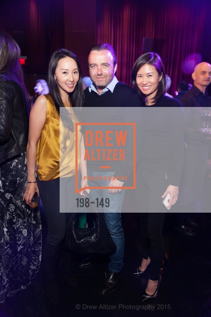 Anny Hong, Eric Flour, Susie Park, Gucci & Vogue Dinner, Clift Hotel, Redwood Room and Velvet. 495 Geary St, June 3rd, 2015, Photo #198-149 Anny Hong, Eric Flour, Susie Park, Photo #198-149