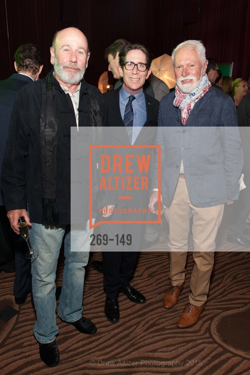 Jim Connor, Al Smyth, Lewis Sykes, Gucci & Vogue Dinner, Clift Hotel, Redwood Room and Velvet. 495 Geary St, June 3rd, 2015, Photo #269-149 Jim Connor, Al Smyth, Lewis Sykes, Photo #269-149