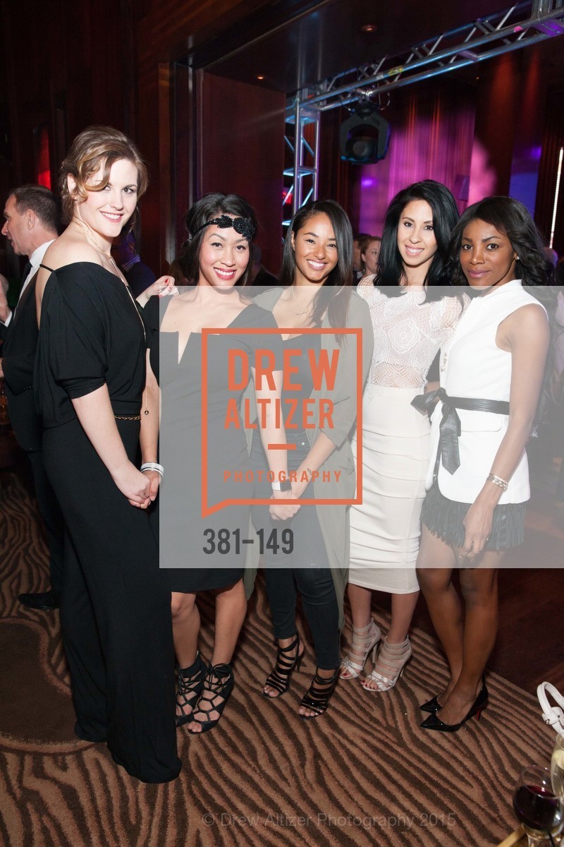 Randi Davis, Dana Ngo, Mercedes Hawkins, Carlie Hammell, Nadine Oluwole, Gucci & Vogue Dinner, Clift Hotel, Redwood Room and Velvet. 495 Geary St, June 3rd, 2015, Photo #381-149 Randi Davis, Dana Ngo, Mercedes Hawkins, Carlie Hammell, Nadine Oluwole, Photo #381-149