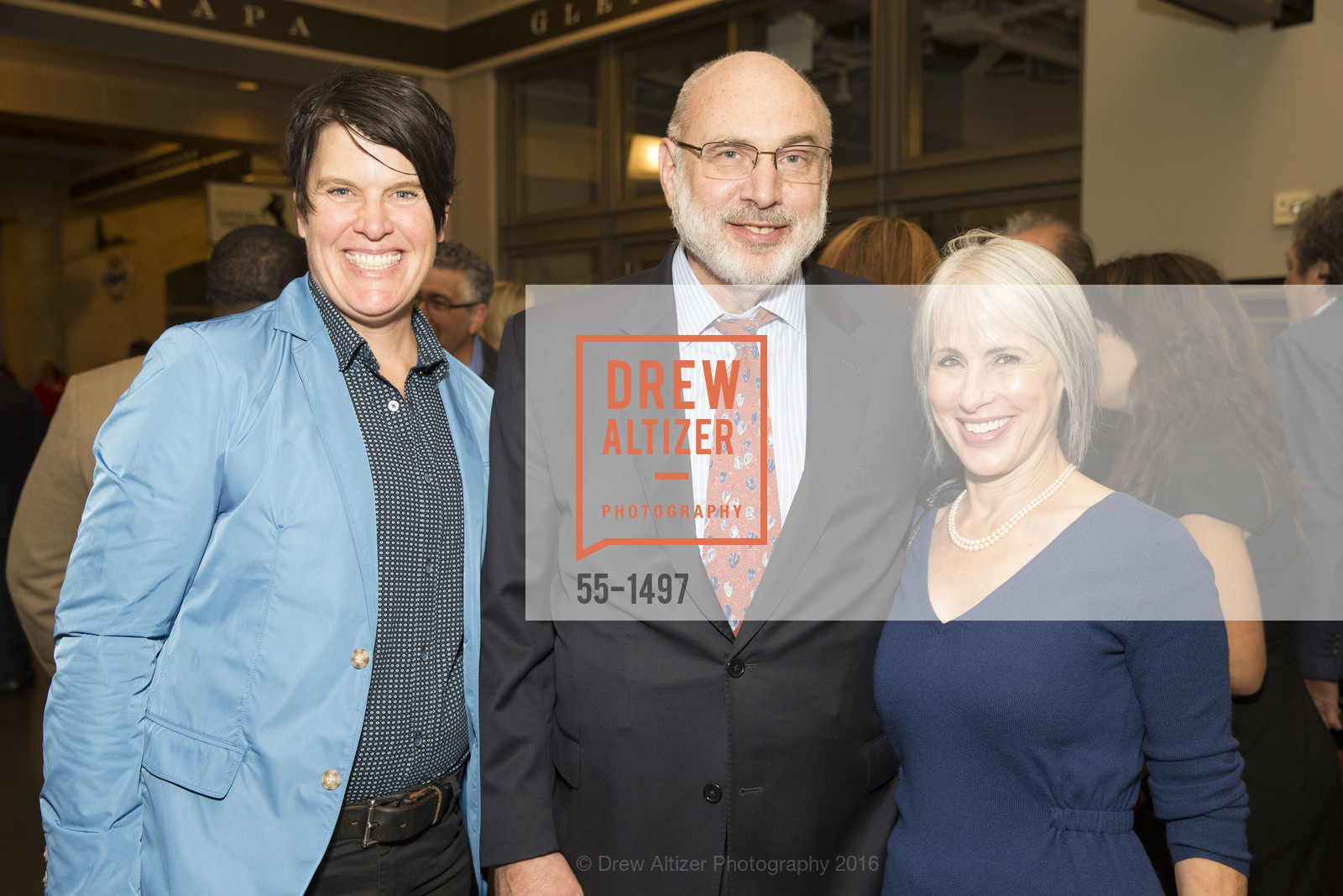 Marcy Coburn, Jonathan Bass, Sara Satten, CUESA's Sunday Supper: A Farm to City Feast, SF Ferry Building. 2525 Van Ness St, October 16th, 2016, Photo #55-1497 Marcy Coburn, Jonathan Bass, Sara Satten, Photo #55-1497