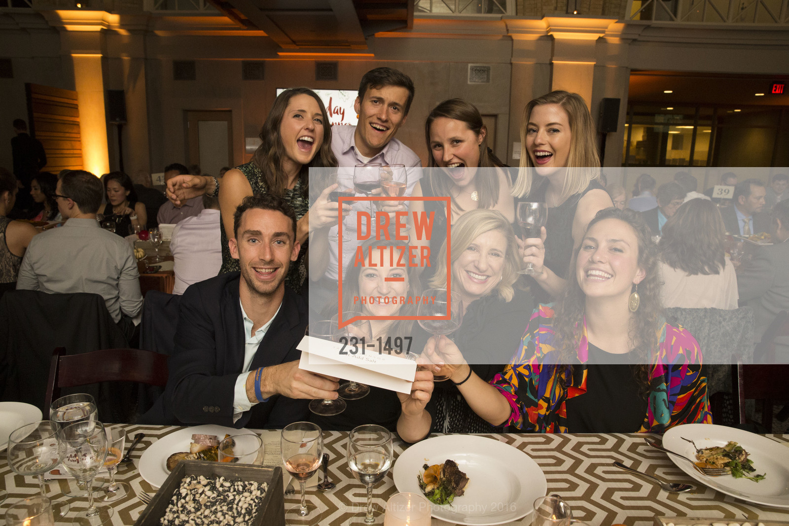 Emily Mitchell, Stewart Upfill-Brown, Anne Garton, Margo Foxworth, Gavin Macbar, Kelly Marren, Linda Marren, Olivia Vagelos, CUESA's Sunday Supper: A Farm to City Feast, SF Ferry Building. 2525 Van Ness St, October 16th, 2016, Photo #231-1497 Emily Mitchell, Stewart Upfill-Brown, Anne Garton, Margo Foxworth, Gavin Macbar, Kelly Marren, Linda Marren, Olivia Vagelos, Photo #231-1497