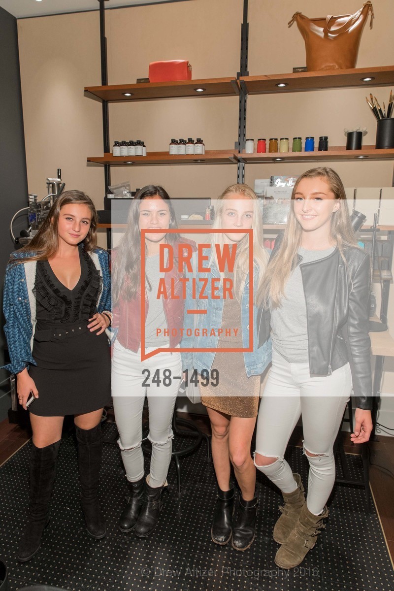 Waverly Arnett Zhang, Isabella Sellman, Alston McMillan, Georgina McMillan, COACH Fall Celebration, Coach Boutique. 190 Post St, October 14th, 2016, Photo #248-1499 Waverly Arnett Zhang, Isabella Sellman, Alston McMillan, Georgina McMillan, Photo #248-1499