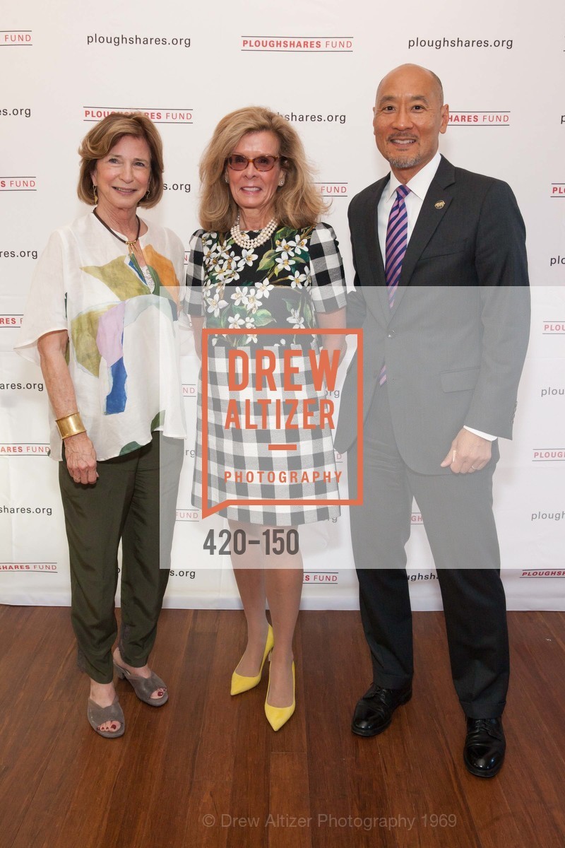Mary Lloyd Estrin, Lucinda Watson, Philip Yun, Ploughshares Fund Presenting CHAIN REACTION 2015, The Open Square at Futures Without Violence. 100 Montgomery Street, June 7th, 2015,Drew Altizer, Drew Altizer Photography, full-service event agency, private events, San Francisco photographer, photographer California