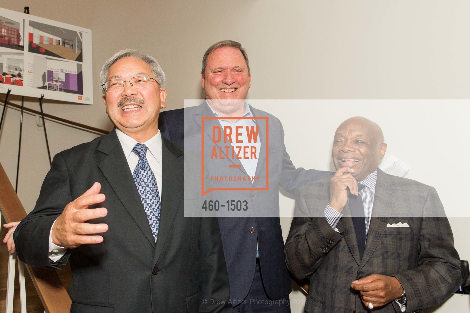 Ed Lee, Gary Radnich, Willie Brown, Photo #460-1503