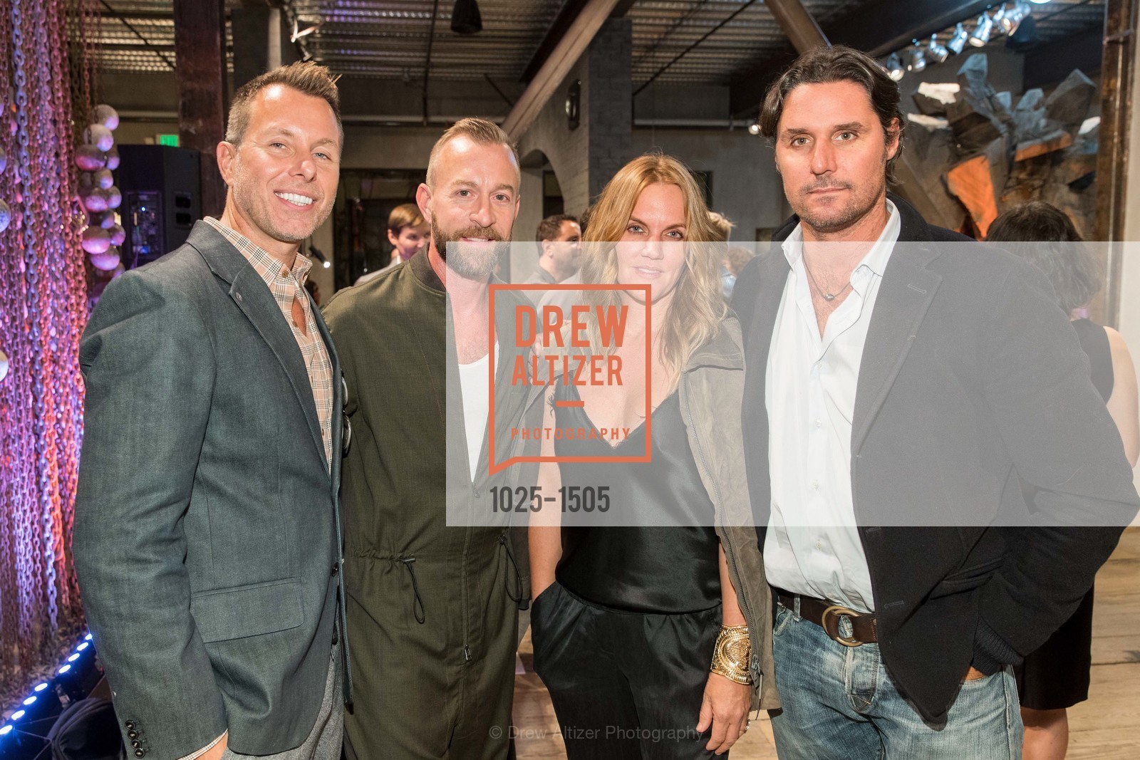 Brian Anderson, Michael Purdy, Jen Wick, Will Wick, Coup D'Etat Presents the Art of Harry Siter and Peter Opheim, Coup D'Etat Showroom. 111 Rhode Island St, Photo #1025-1505 Brian Anderson, Michael Purdy, Jen Wick, Will Wick, Photo #1025-1505