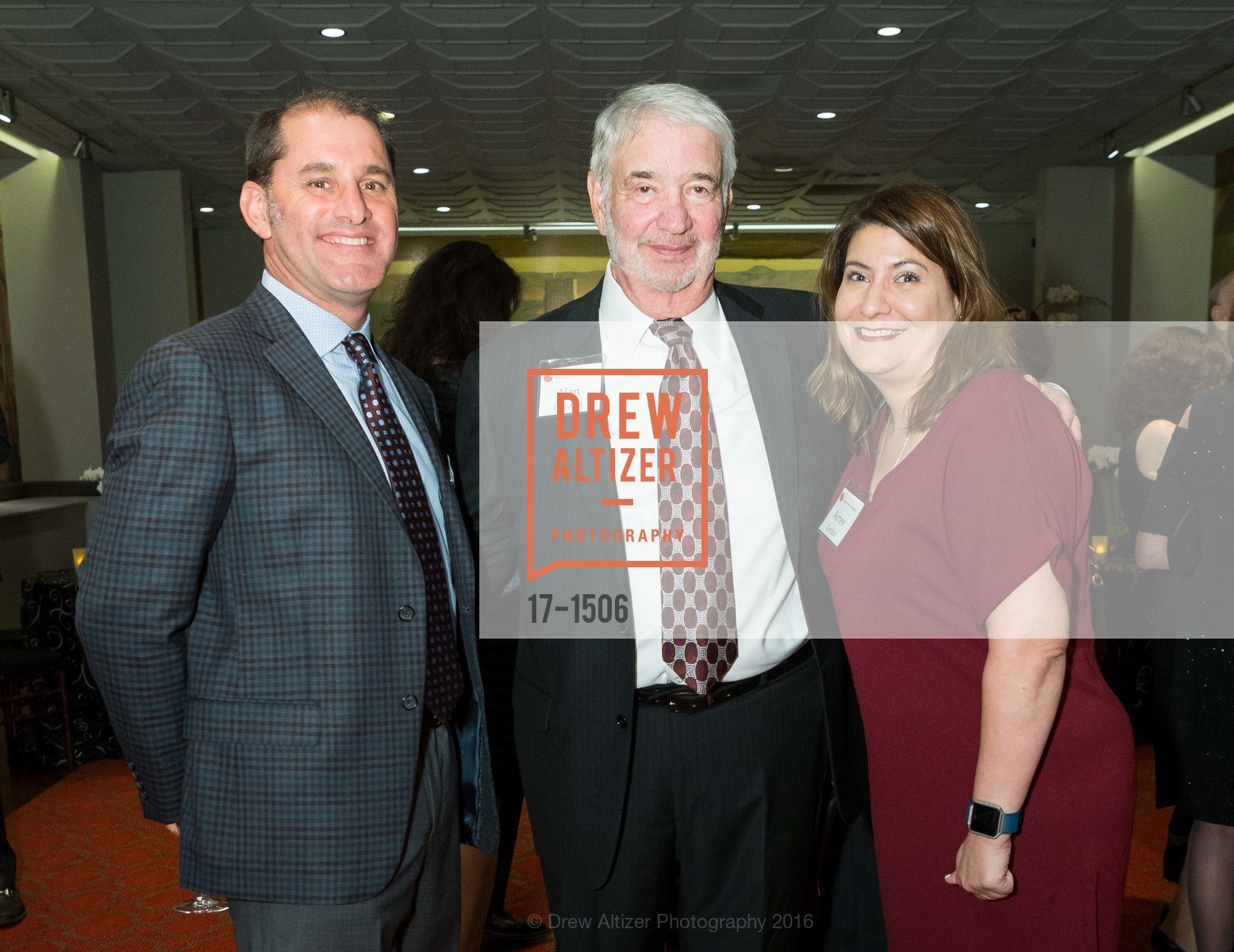 David Koplon, Alan Gordon, Amy Gordon, National Kidney Foundation's Authors VIP Cocktail Party & Dinner, Merchants Exchange Club. 465 California St, San Francisco, CA 94104, October 21st, 2016, Photo #17-1506 David Koplon, Alan Gordon, Amy Gordon, Photo #17-1506
