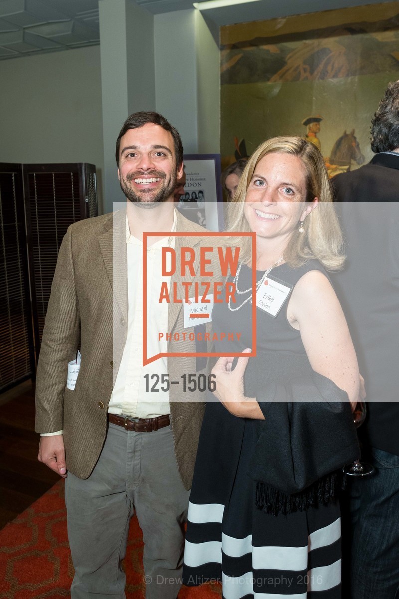 Michael David Lukas, Erika Coplon, National Kidney Foundation's Authors VIP Cocktail Party & Dinner, Merchants Exchange Club. 465 California St, San Francisco, CA 94104, October 21st, 2016, Photo #125-1506 Michael David Lukas, Erika Coplon, Photo #125-1506