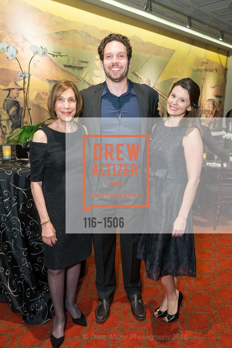 Shiela Gordon, Matt Pfeil, Nichole Ringer, National Kidney Foundation's Authors VIP Cocktail Party & Dinner, Merchants Exchange Club. 465 California St, San Francisco, CA 94104, October 21st, 2016, Photo #116-1506 Shiela Gordon, Matt Pfeil, Nichole Ringer, Photo #116-1506
