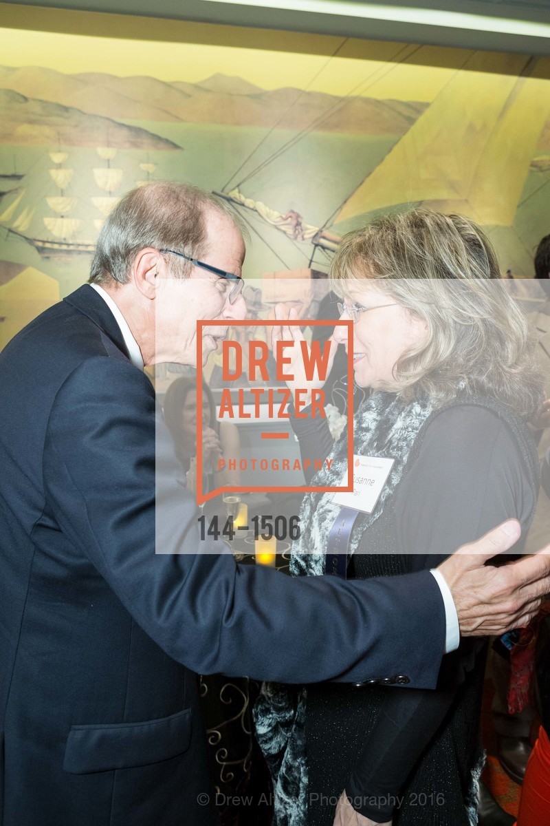 Michael Krasny, Susanne Pari, National Kidney Foundation's Authors VIP Cocktail Party & Dinner, Merchants Exchange Club. 465 California St, San Francisco, CA 94104, October 21st, 2016, Photo #144-1506 Michael Krasny, Susanne Pari, Photo #144-1506