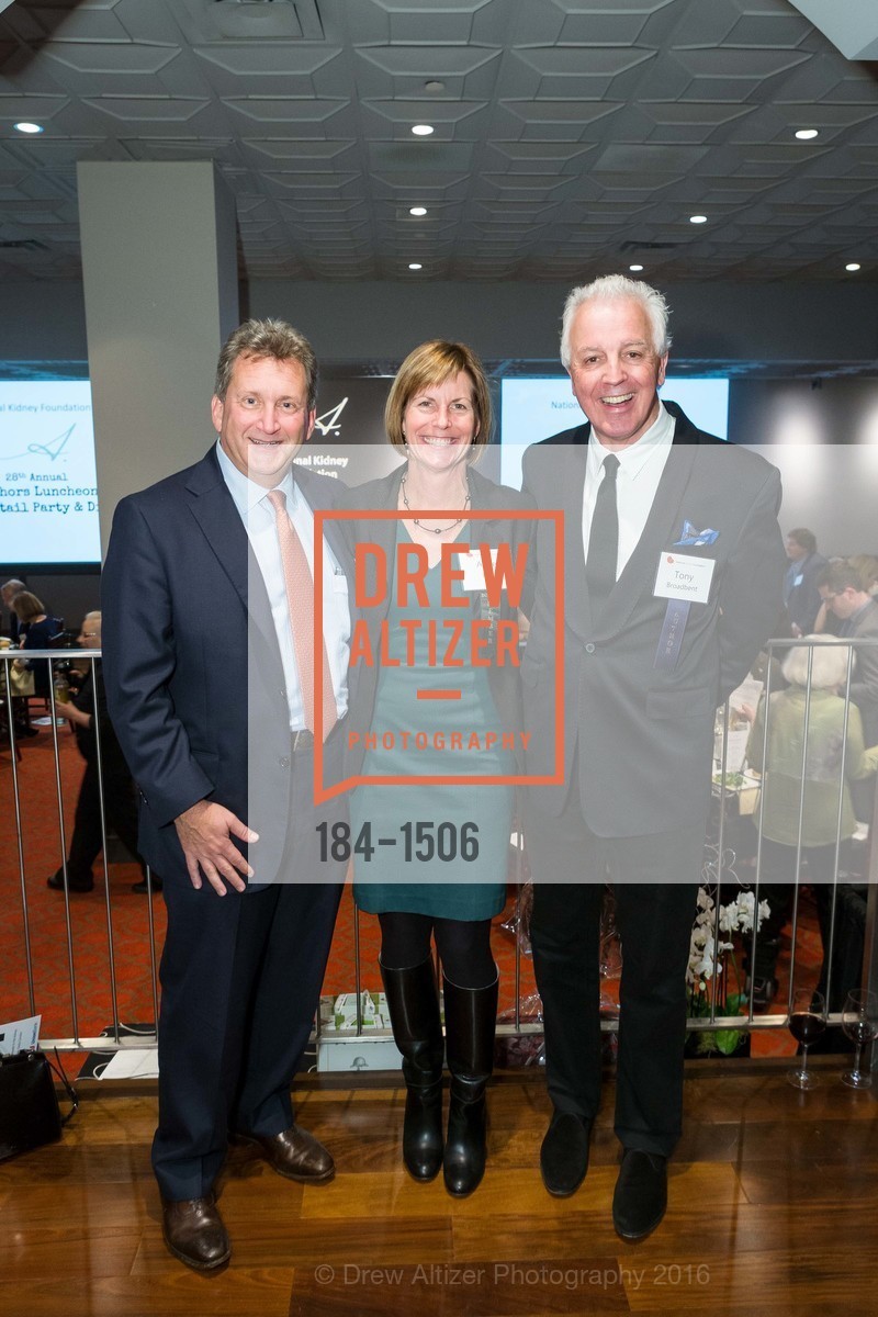 Fred Matteson, Anne Barr, Tony Broadbent, National Kidney Foundation's Authors VIP Cocktail Party & Dinner, Merchants Exchange Club. 465 California St, San Francisco, CA 94104, October 21st, 2016, Photo #184-1506 Fred Matteson, Anne Barr, Tony Broadbent, Photo #184-1506
