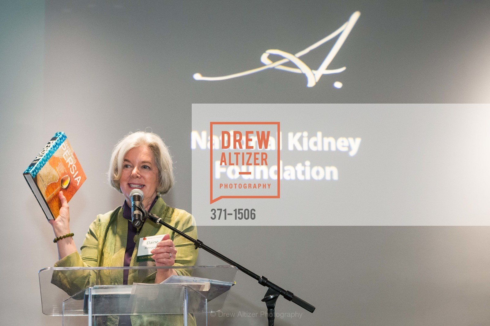 Elaine Petrocelli, National Kidney Foundation's Authors VIP Cocktail Party & Dinner, Merchants Exchange Club. 465 California St, San Francisco, CA 94104, Photo #371-1506 Elaine Petrocelli, Photo #371-1506