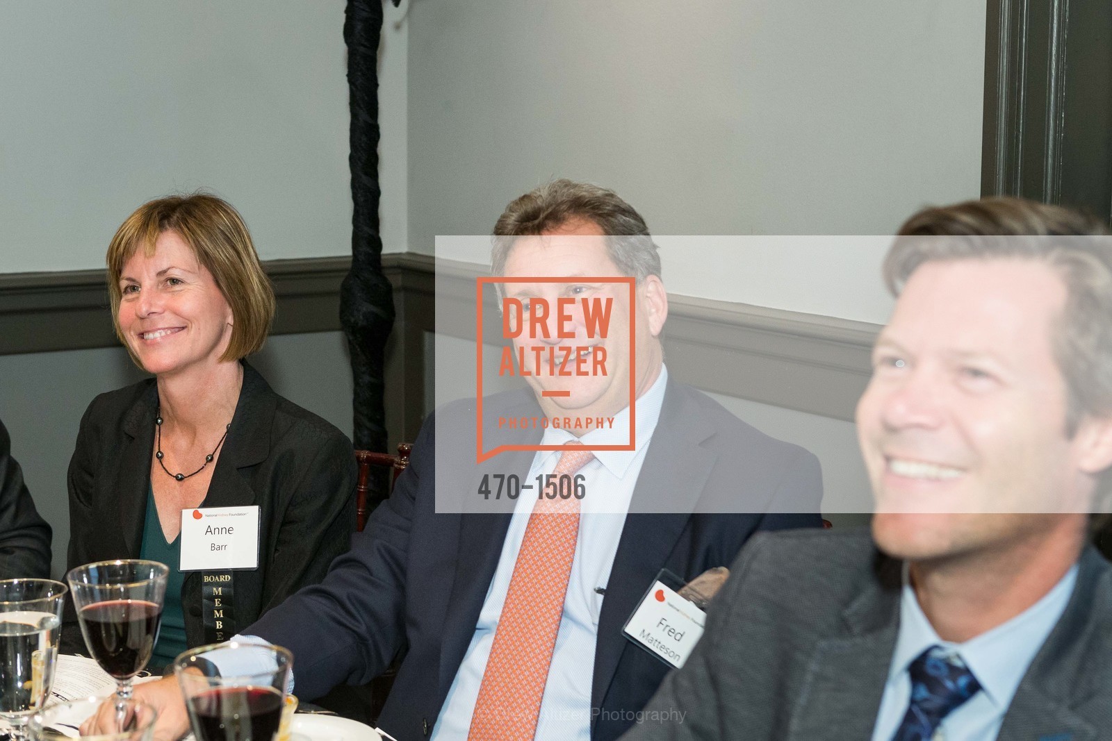 Anne Barr, Fred Matteson, National Kidney Foundation's Authors VIP Cocktail Party & Dinner, Merchants Exchange Club. 465 California St, San Francisco, CA 94104, Photo #470-1506 Anne Barr, Fred Matteson, Photo #470-1506