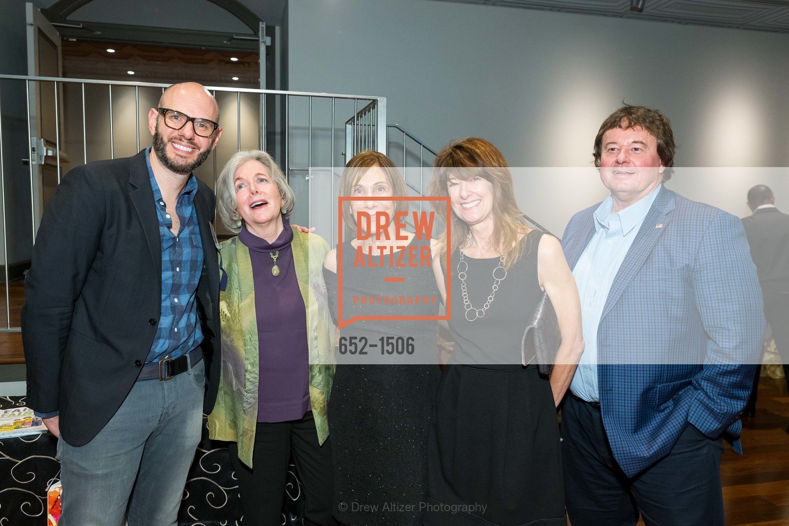 Steven Rowley, Elaine Petrocelli, Sheila Gordon, Janis Cooke Newman, Mandy Williams, National Kidney Foundation's Authors VIP Cocktail Party & Dinner, Merchants Exchange Club. 465 California St, San Francisco, CA 94104, Photo #652-1506 Steven Rowley, Elaine Petrocelli, Sheila Gordon, Janis Cooke Newman, Mandy Williams, Photo #652-1506