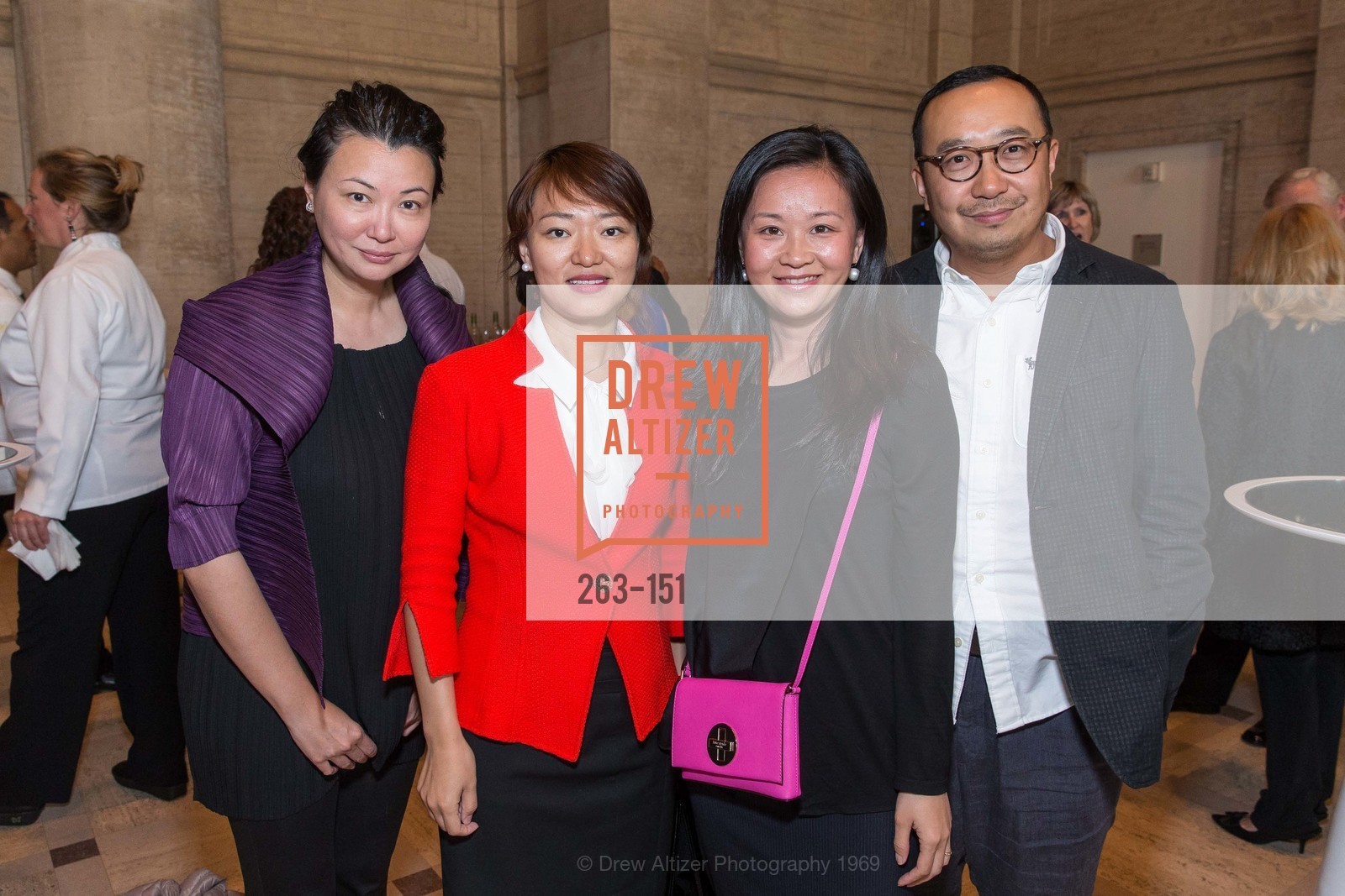 Agnes Lew, Clara Tang, Judy Young, Kega Wang, Gucci & Vogue Dinner, Asian Art Museum. Asian Art Museum, December 31st, 1969, Photo #263-151 Agnes Lew, Clara Tang, Judy Young, Kega Wang, Photo #263-151