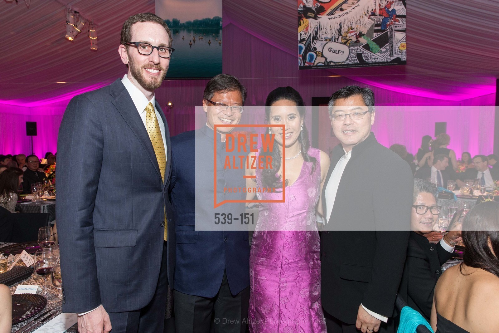 Supervisor Scott Wiener, Jerry Yang, Lorna Ho Randlett, Jay Xu, Asian Art Museum 28 Chinese Opening Night Gala, Asian Art Museum. 200 Larkin St, June 2nd, 2015,Drew Altizer, Drew Altizer Photography, full-service agency, private events, San Francisco photographer, photographer california