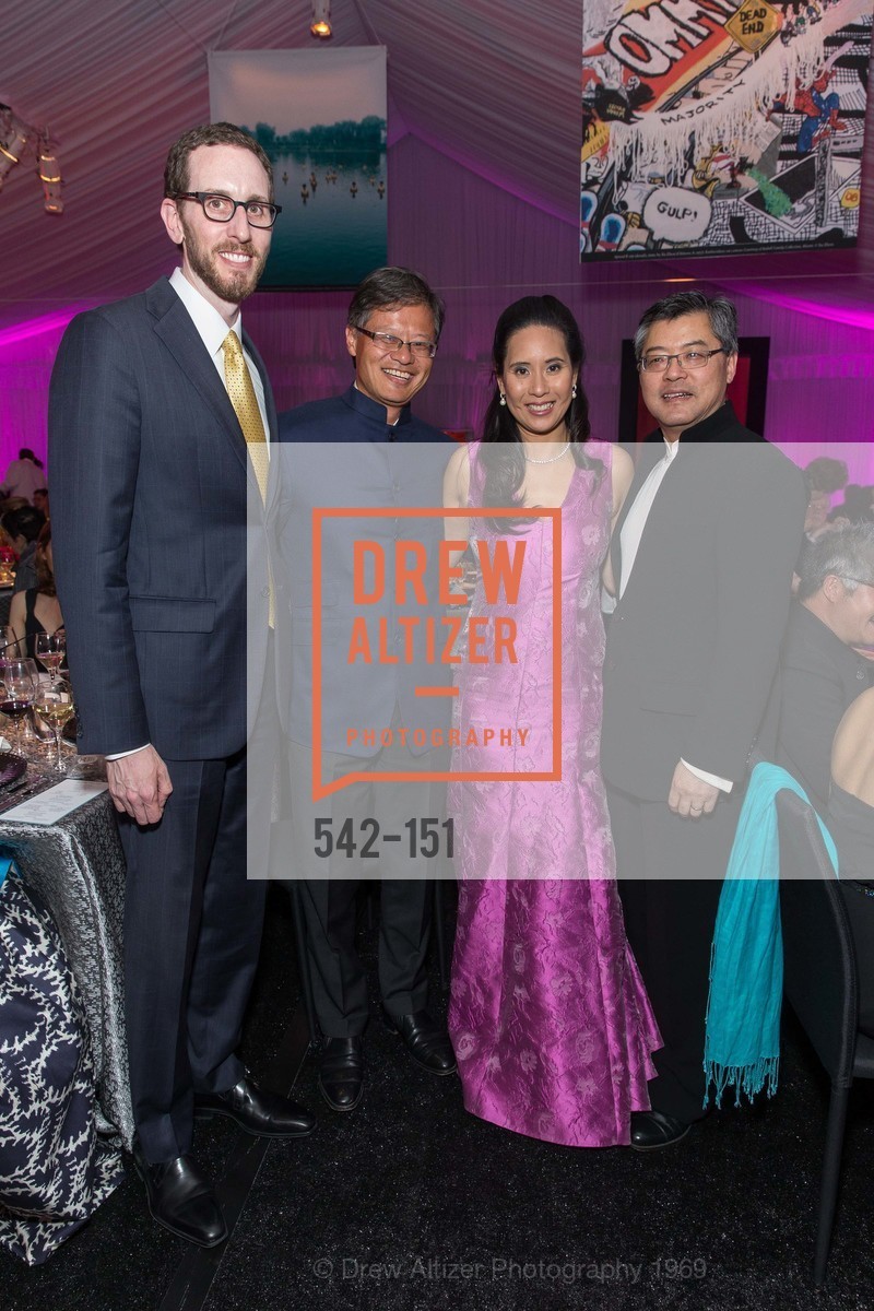 Supervisor Scott Wiener, Jerry Yang, Lorna Ho Randlett, Jay Xu, Asian Art Museum 28 Chinese Opening Night Gala, Asian Art Museum. 200 Larkin St, June 2nd, 2015,Drew Altizer, Drew Altizer Photography, full-service agency, private events, San Francisco photographer, photographer california
