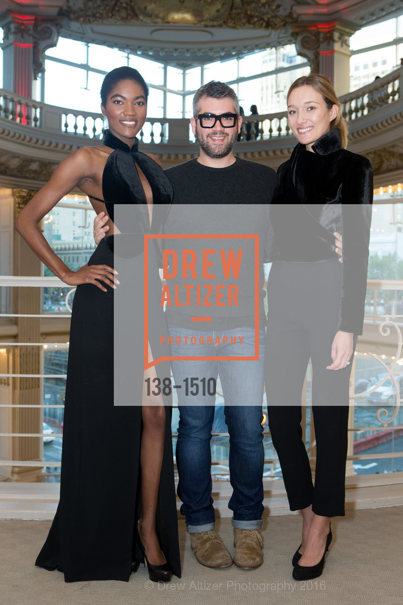 Sydney Reed, Brandon Maxwell, Lollie Howell, Neiman Marcus Hosts Designer Brandon Maxwell, Neiman Marcus, Couture Salon-Third Floor. 150 Stockton Street, October 20th, 2016, Photo #138-1510 Sydney Reed, Brandon Maxwell, Lollie Howell, Photo #138-1510