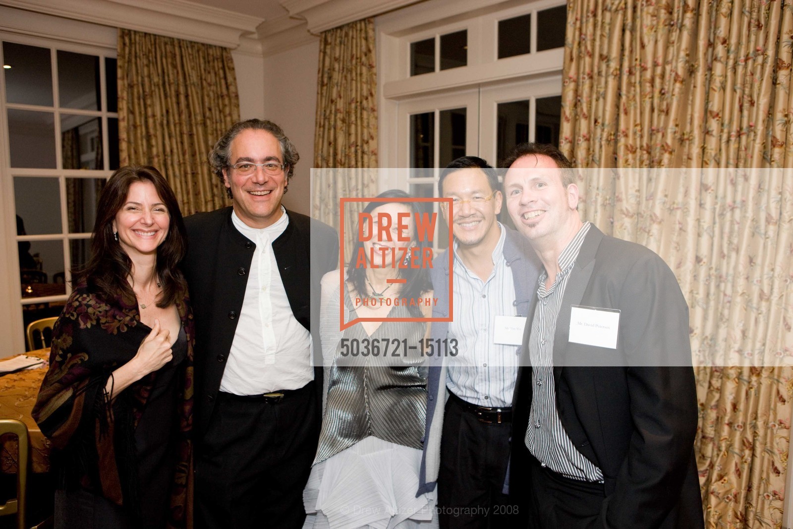 Stewart Wallace, Sarina Tang, Tim Wu, David Petersen, PAMELA JOYNER Hosts MacDowell Colony Dinner in celebration of Amy Tan's The Bonesetter's Daughter, US, October 3rd, 2008, Photo #5036721-15113 Stewart Wallace, Sarina Tang, Tim Wu, David Petersen, Photo #5036721-15113