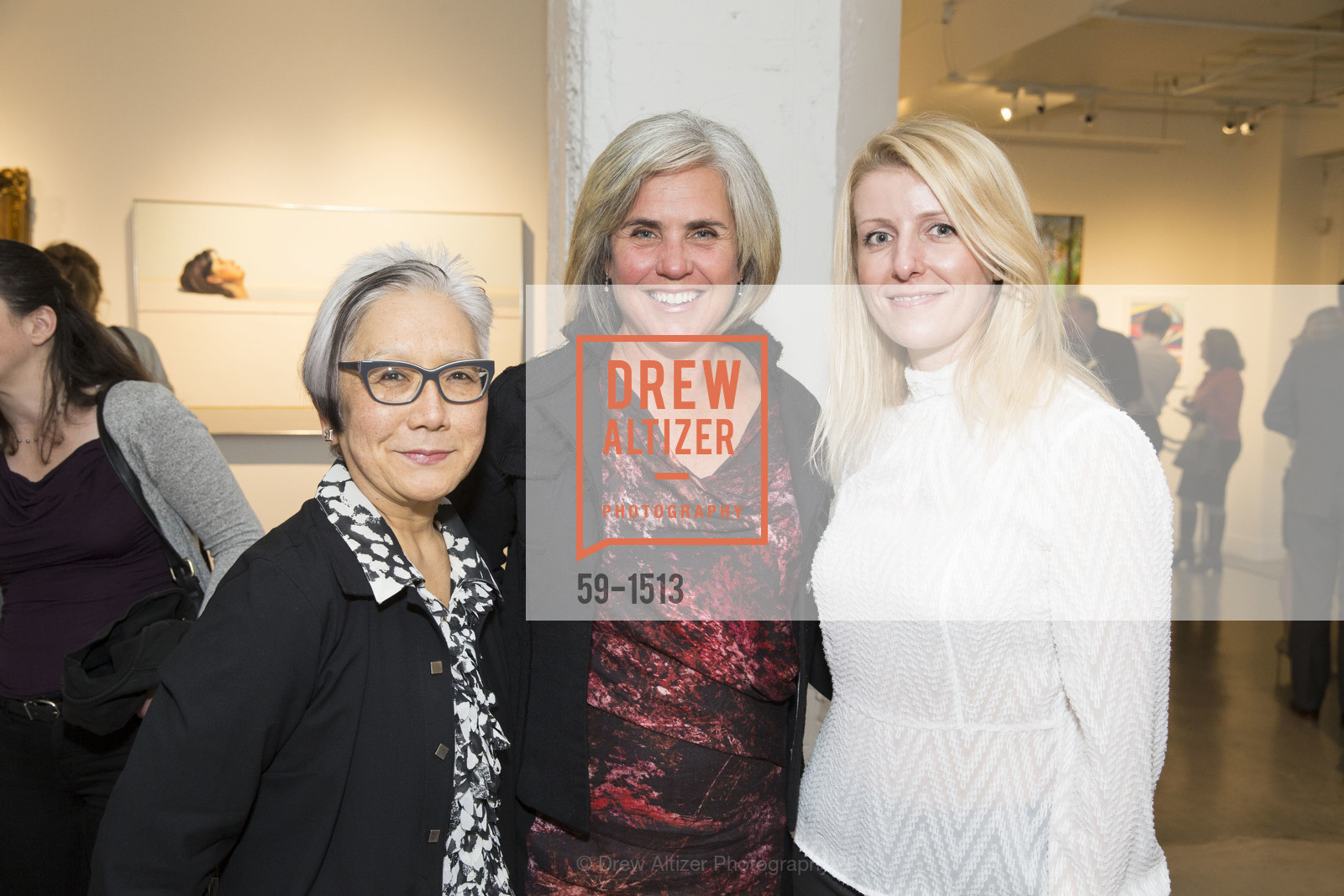 Mari Iki, Maja Thomas, Kira Lyons, Sotheby's Impressionist & Modern Art and Contemporary Art SF Travex Reception, Gallery Wendi Norris, October 18th, 2016, Photo #59-1513 Mari Iki, Maja Thomas, Kira Lyons, Photo #59-1513