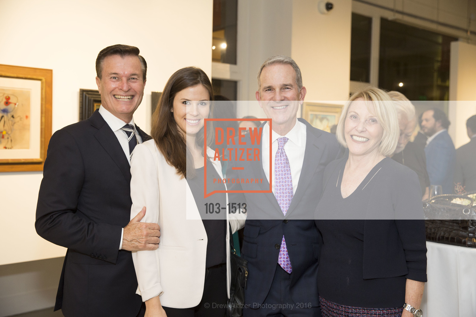 Frank Symons, Megan Symons, Jeffrey Gibson, Gloria Smith, Sotheby's Impressionist & Modern Art and Contemporary Art SF Travex Reception, Gallery Wendi Norris, October 18th, 2016, Photo #103-1513 Frank Symons, Megan Symons, Jeffrey Gibson, Gloria Smith, Photo #103-1513