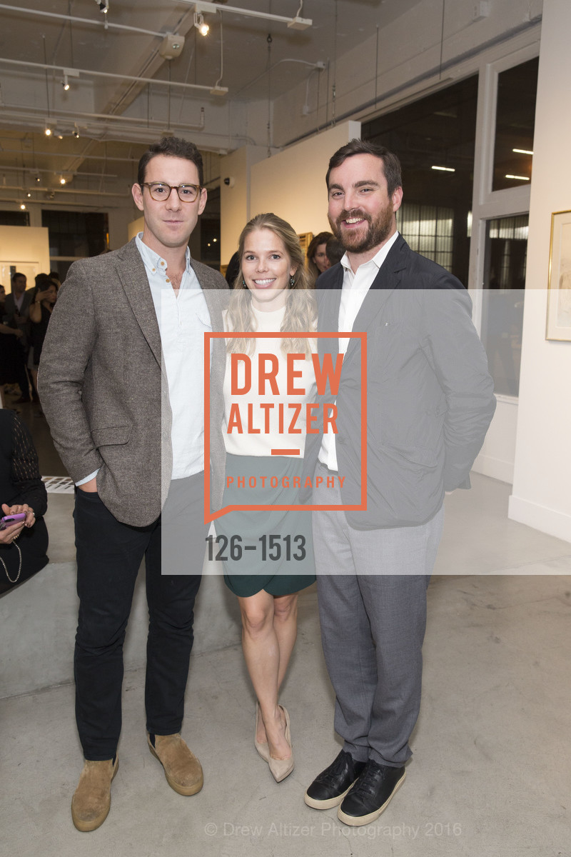 Tommy Anderson, Cortney Cramer, Charles Moffett, Sotheby's Impressionist & Modern Art and Contemporary Art SF Travex Reception, Gallery Wendi Norris, October 18th, 2016, Photo #126-1513 Tommy Anderson, Cortney Cramer, Charles Moffett, Photo #126-1513