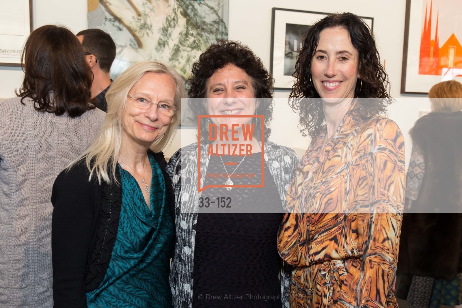 Matty Person, Sharon Tanenbaum, Drusie Davis, Gucci & Vogue Dinner, Fort Mason Festival, Pavilon. Fort Mason, Herbst Pavillion. 2 Marina Blvd, Bldg A, June 2nd, 2015, Photo #33-152 Matty Person, Sharon Tanenbaum, Drusie Davis, Photo #33-152