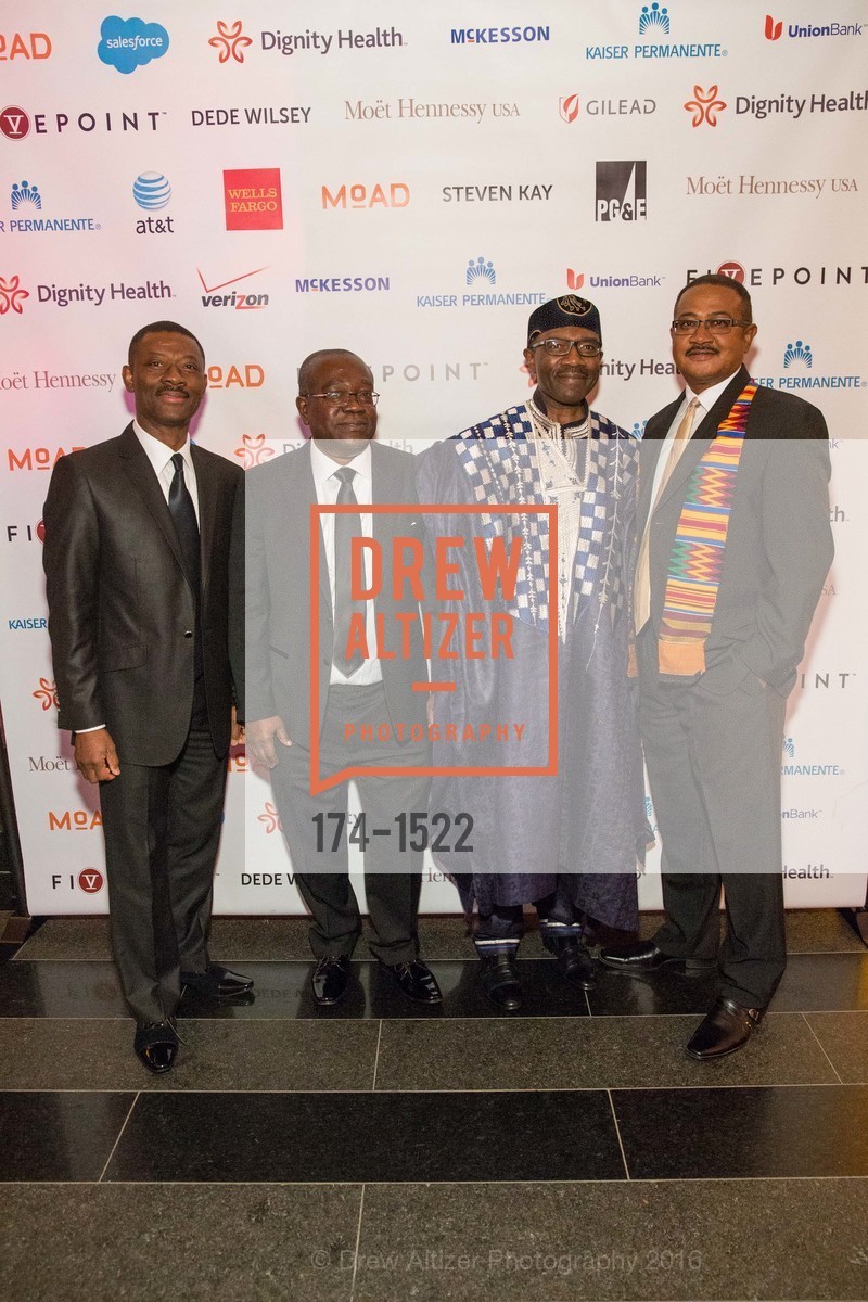 Kofi Bonner, Yao Asari, Kwaku Ohemeng, Ray Rahwanji, 2016 MoAD GALA, SF MOMA. 151 Third Street, October 22nd, 2016, Photo #174-1522 Kofi Bonner, Yao Asari, Kwaku Ohemeng, Ray Rahwanji, Photo #174-1522
