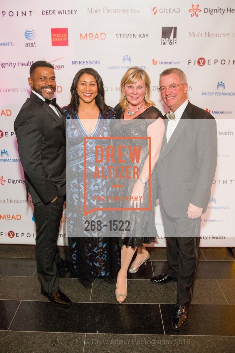 Sean Newton, London Breed, Madeleine Rose, Wade Rose, 2016 MoAD GALA, SF MOMA. 151 Third Street, October 22nd, 2016, Photo #268-1522 Sean Newton, London Breed, Madeleine Rose, Wade Rose, Photo #268-1522